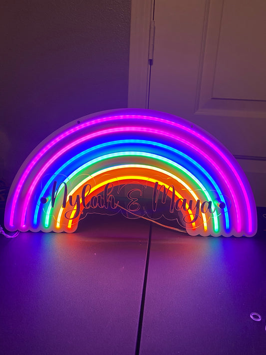 Neon Rainbow Sign